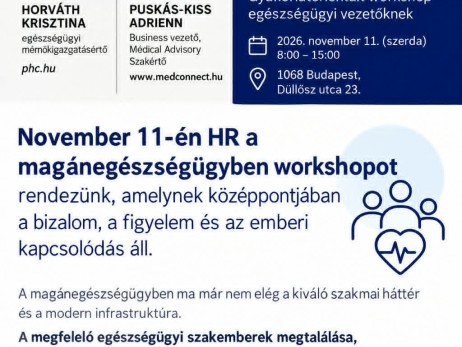 Magánegészségügyi Workshop 2026.11.11